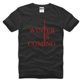 Game of Thrones Winter Is Coming Letter Printed Men's T-Shirt