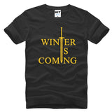 Game of Thrones Winter Is Coming Letter Printed Men's T-Shirt
