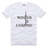Game of Thrones Winter Is Coming Letter Printed Men's T-Shirt
