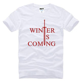 Game of Thrones Winter Is Coming Letter Printed Men's T-Shirt