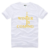 Game of Thrones Winter Is Coming Letter Printed Men's T-Shirt