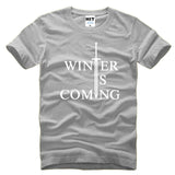 Game of Thrones Winter Is Coming Letter Printed Men's T-Shirt