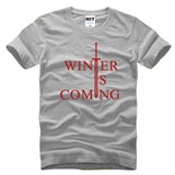 Game of Thrones Winter Is Coming Letter Printed Men's T-Shirt