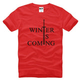 Game of Thrones Winter Is Coming Letter Printed Men's T-Shirt