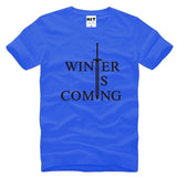 Game of Thrones Winter Is Coming Letter Printed Men's T-Shirt