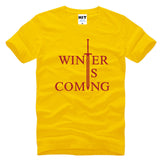 Game of Thrones Winter Is Coming Letter Printed Men's T-Shirt