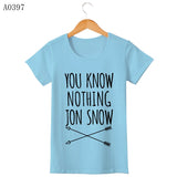 Game Of Thrones T Shirt Winter Is Coming You Know Nothing TShirt MEN