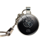 Game Of Thrones Keychain Glass Cabochon Key Ring GOT
