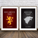 Game of Thrones Wall Art Canvas Print House Targaryen Banner Poster
