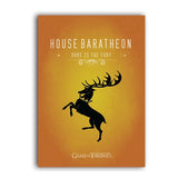 Game of Thrones Wall Art Canvas Print House Targaryen Banner Poster