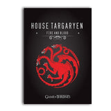 Game of Thrones Wall Art Canvas Print House Targaryen Banner Poster