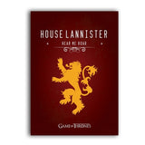 Game of Thrones Wall Art Canvas Print House Targaryen Banner Poster