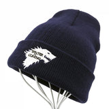 Game of Thrones Skullies Teenager Embroidered Dire Wolf Hats for Men and Women