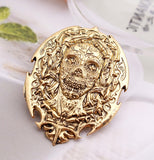 Game of Thrones Purple Dragon Brooch Pin Antique Crystal Large Female Broach Big Male Broches