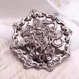 Game of Thrones Purple Dragon Brooch Pin Antique Crystal Large Female Broach Big Male Broches