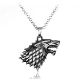 Game of Thrones Necklace House Stark Winter Is Coming Bronze