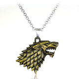 Game of Thrones Necklace House Stark Winter Is Coming Bronze