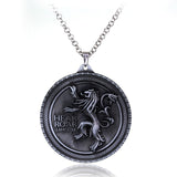 Game of Thrones Necklace House Stark Winter Is Coming Bronze