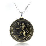 Game of Thrones Necklace House Stark Winter Is Coming Bronze