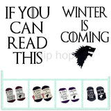 Game of thrones Socks If you can read this winter is coming socks