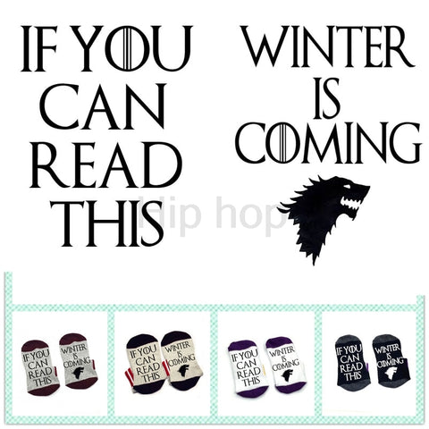 Game of thrones Socks If you can read this winter is coming socks