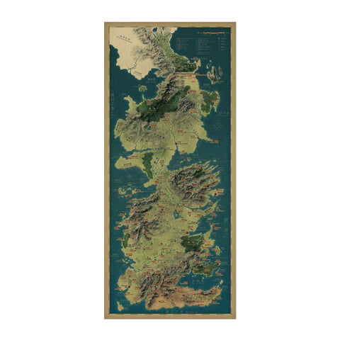 Game of Thrones Map/ Stormborn/ an American TV