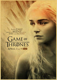 TV Show Game of Thrones Vintage Kraft Paper Poster