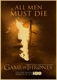 TV Show Game of Thrones Vintage Kraft Paper Poster