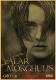 TV Show Game of Thrones Vintage Kraft Paper Poster