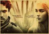 TV Show Game of Thrones Vintage Kraft Paper Poster