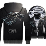 Game Of Thrones Hoodies Winter Is Coming House Stark Wolf Print 3D Jackets Men