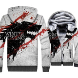 Game Of Thrones Hoodies Winter Is Coming House Stark Wolf Print 3D Jackets Men