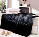 Game Of Thrones Winter Fleece soft fluffy blanket Warm Flannel Velvet