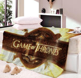 Game Of Thrones Winter Fleece soft fluffy blanket Warm Flannel Velvet