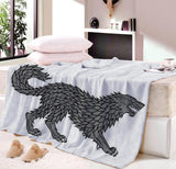 Game Of Thrones Winter Fleece soft fluffy blanket Warm Flannel Velvet