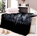 Game Of Thrones Winter Fleece soft fluffy blanket Warm Flannel Velvet