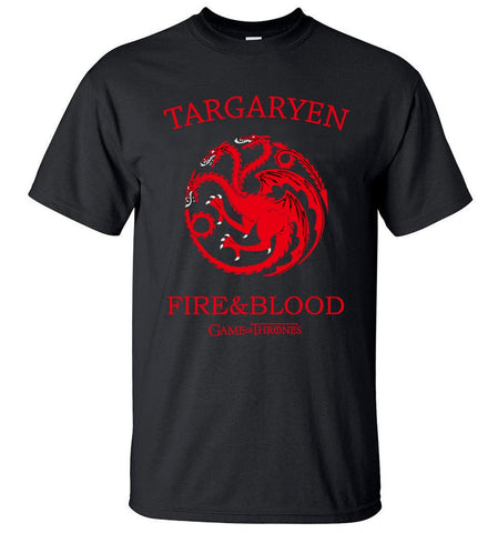 Targaryen Fire & Blood Game of Thrones Men T Shirts
