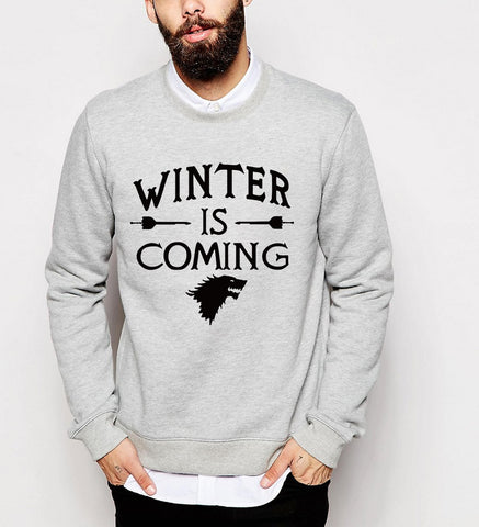 Game of Thrones  winter is coming  new autumn winter harajuku men sweatshirt