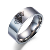 Antique Silver Stainless Steel Ring Game of Thrones