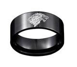Antique Silver Stainless Steel Ring Game of Thrones