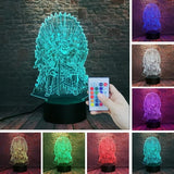 Game of Thrones  Stark Wolf 7 Colors Changing LED