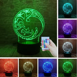 Game of Thrones  Stark Wolf 7 Colors Changing LED