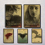 Game of Thrones TV play High Quality Vintage Kraft Paper Poster