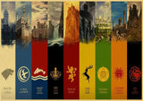 Game of Thrones TV play High Quality Vintage Kraft Paper Poster