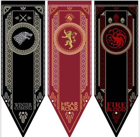 Game Of Thrones Banner Flag Stark