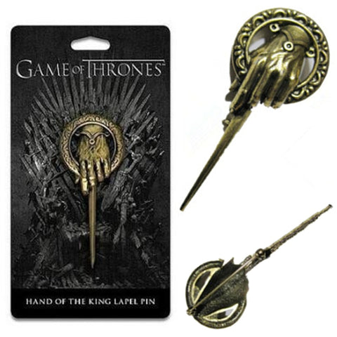 Hot Movie Game of Thrones Hand Of The King Brooch Cosplay Costumes