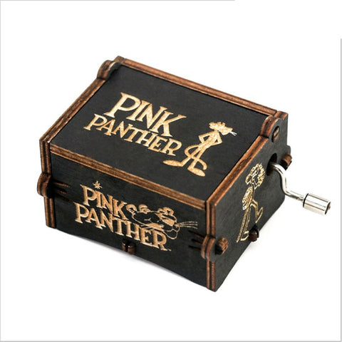 Game of Thrones Wood Music Box Pink Panther Antique Carved