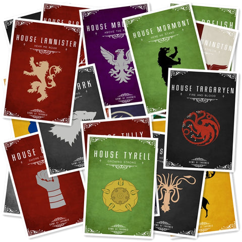 Series 3 Game of Thrones Stickers Various shapes Creative design Doodle Stickers