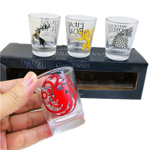 Game of thrones glasses whisky wine cup set